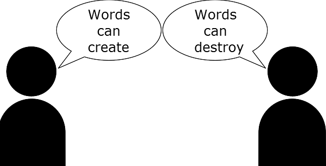 The power of words, choose what is said carefully